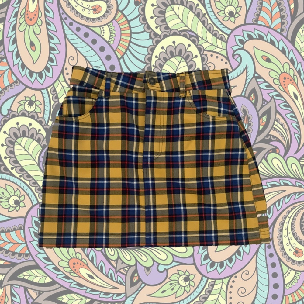 Plaid Mini Skirt